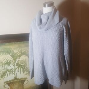 ‎MICHAEL KORS Gray Cowlneck Sweater - Size Medium